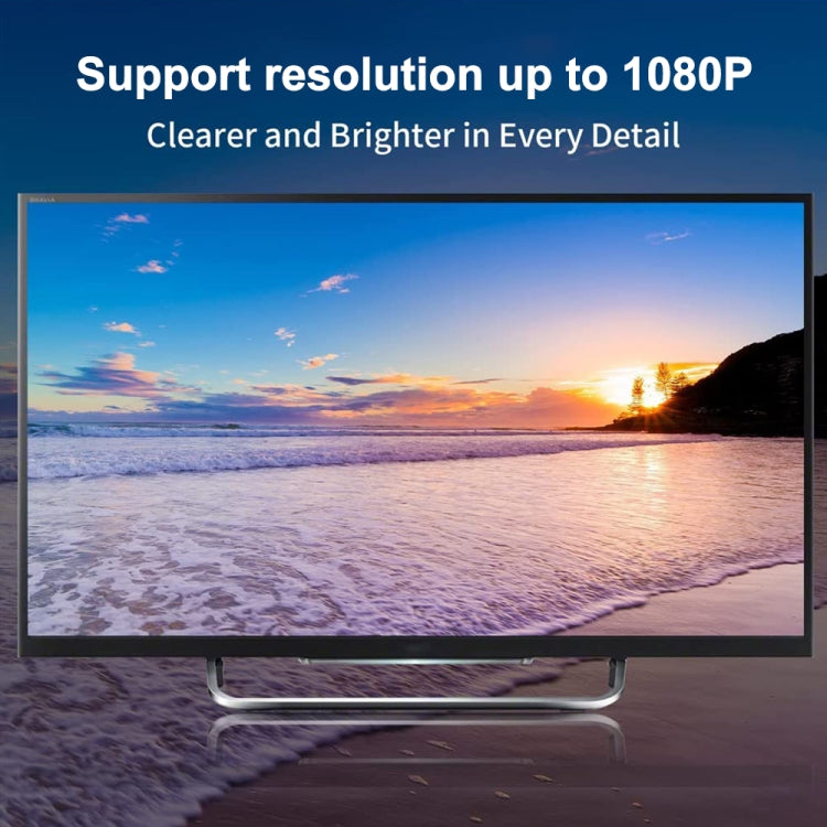 Mini DP to VGA Adapter Cable, Supports 1080P Mini DP to VGA Adapter Cable, Supports 1080P